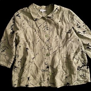 Habitat Lime Green & Black Top XL